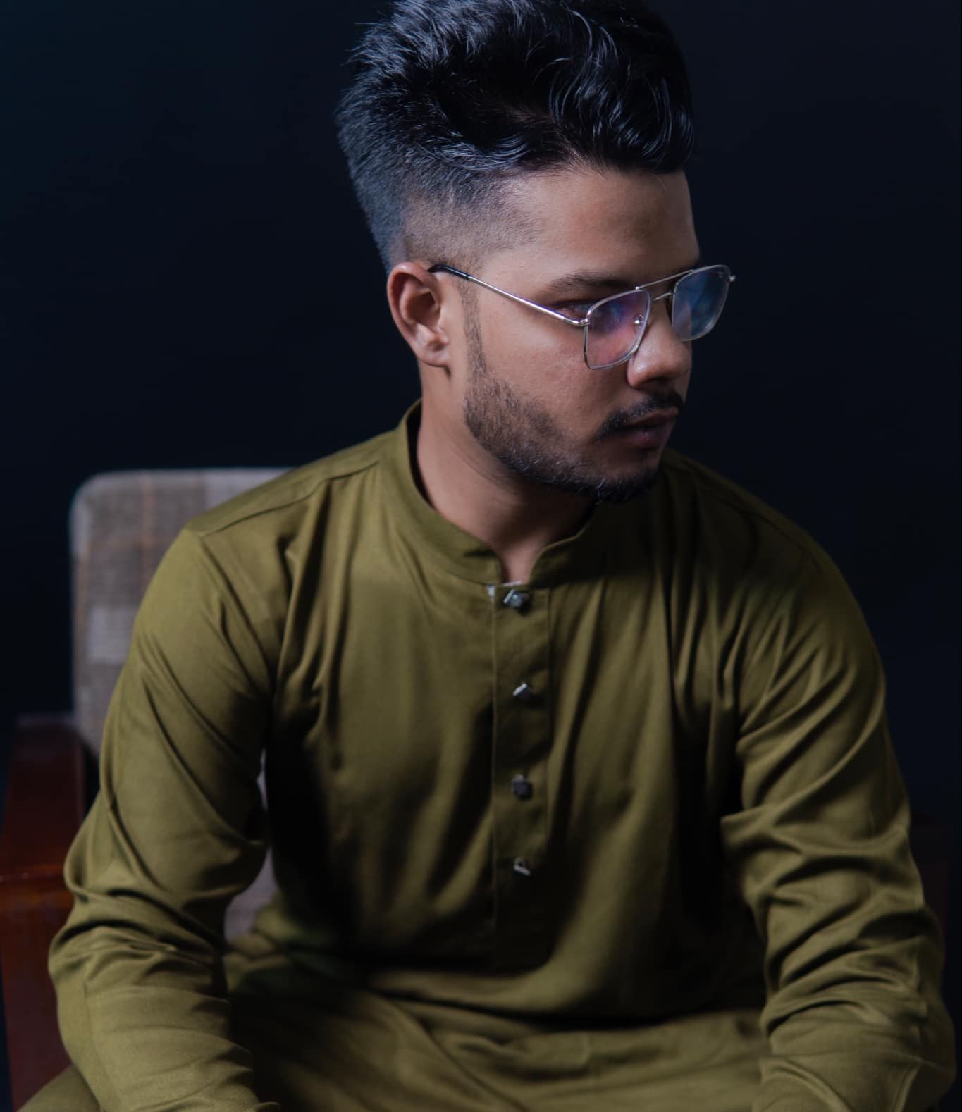 Picture of Noob Men’s Color Regular Fit Premium Panjabi is a perfect blend of timeless tradition and everyday comfort Green