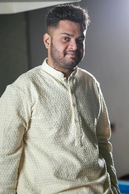 Picture of Premium Quality Off White Color Semi Long Panjabi Noob Men’s Regular Fit Premium Panjabi White