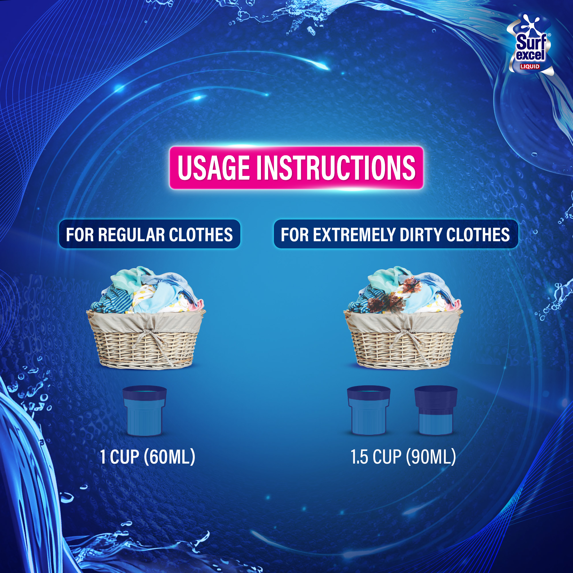 Picture of Surf Excel Liquid Detergent Top Load 500ml (Bundle of 2)