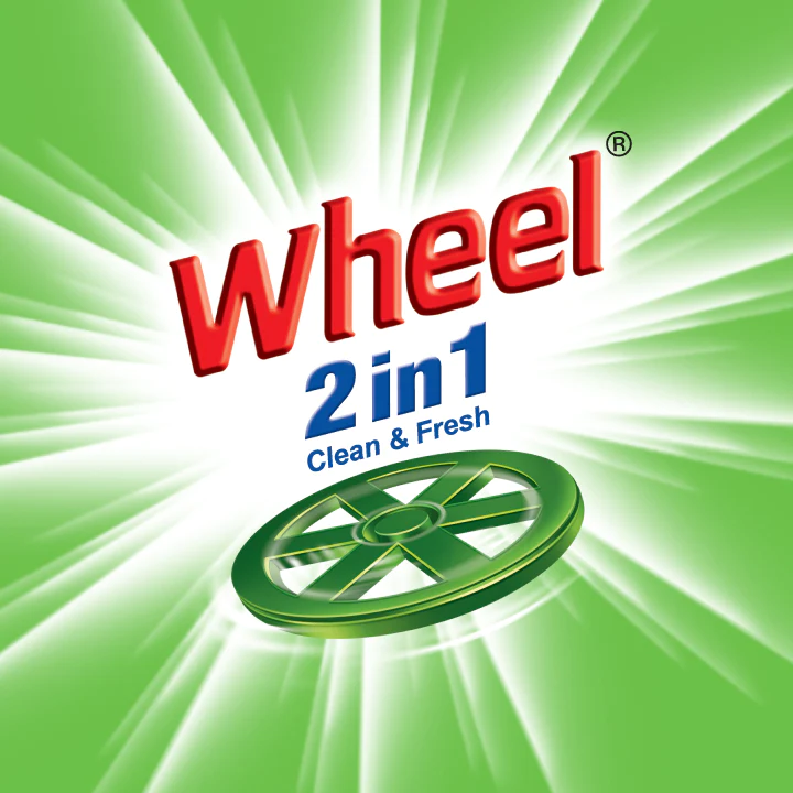 Picture of Wheel Washing (Detergent) Powder 2in1 Clean & Fresh 200g (Bundle of 4)