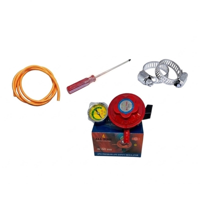 Picture of LG Double Gas Stove Combo 22MM LPG Safety Regulator Low Pressure Family Package with All Accessories All Time