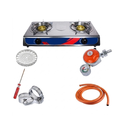 Picture of LPG Gas Safety Device with Auto Shut-Off Single Burner Stove, 6ft Pipe & Accessories – Best Price Package – Protects Family & Kitchen – RFL