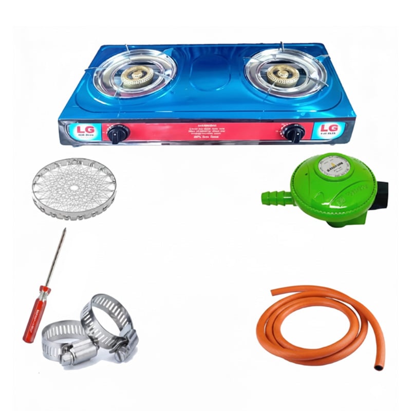 Picture of LPG Gas Regulator Low Pressure for Cylinder 6 Feet Safety Pipe Without Meter Made in Malaysia Gasoline