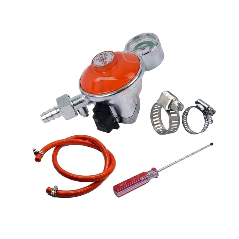 Picture of LPG Gas Safety Regulator 6 Feet Safety Pipe with Gas Level Indicator for Kitchen Use Hot Package by RFL