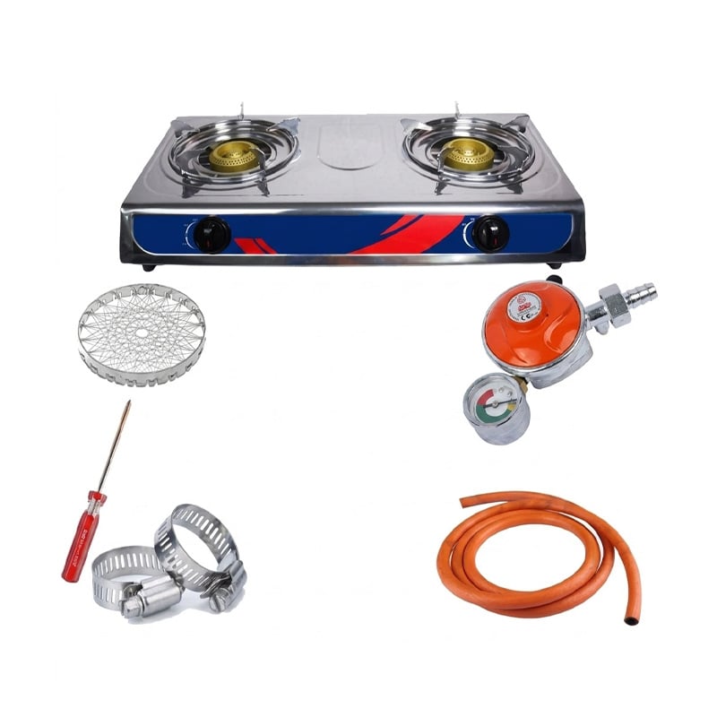 Picture of LPG Gas Regulator 22mm with Leak and Level Indicator Excess Flow Cut Off for Home Use by RFL