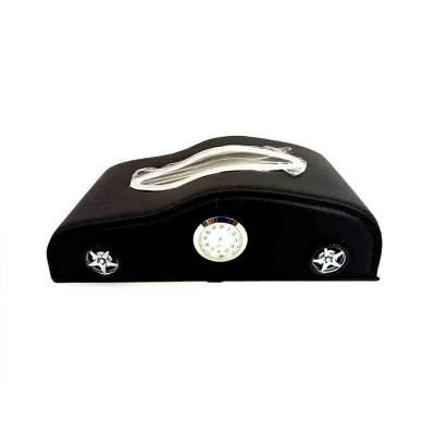 Picture of Car tissue box clock black