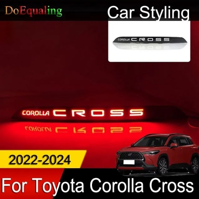 Picture of Toyota Corolla cross Back Trunk LED High Mount Stop Lamp Brake Light with Signal Display #CorollaCross #cross #caraccessories #LED # Elite auto BD # Khadiza car decoration accessories, car exterior lighting digit Corolla cross