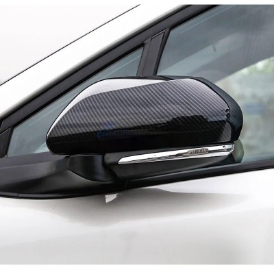 Picture of Toyota C-HR carbon fiber / Nickle Silver mirror cover Side rare view crome crbon mirror protection cover
