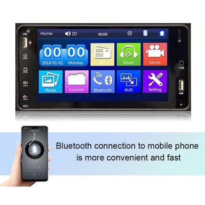 Picture of 7 Inch Touch TFT Digital Screen Car Multimedia MP5 Player Support SD...