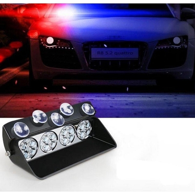 Picture of Car flashing light Rad and blue