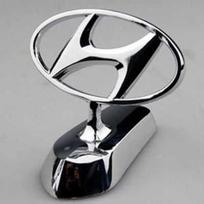 Picture of iCar Styling Metal Chromed Emblem Badge Sticker Front Logo 