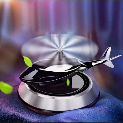Picture of Alloy Model Solar Ai-rcraft Car Decoration Aromatherapy Ornaments Shape Rotating Wing