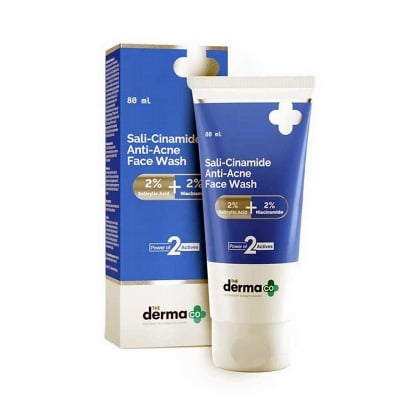 Picture of The Derma Co Sali-Cinamide Anti-Acne Face Wash with 2% Salicylic Acid & 2% Niacinamide - 80ml