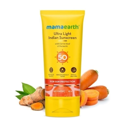 Picture of Mamaearth Ultra Light Indian Sunscreen SPF50 PA+++, 80ml