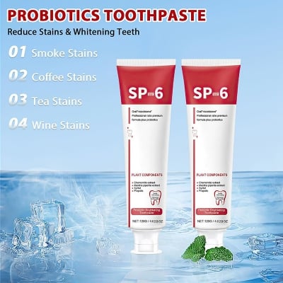 Picture of SP-6 Ultra+ Whitening Plant Components Toothpaste 2026