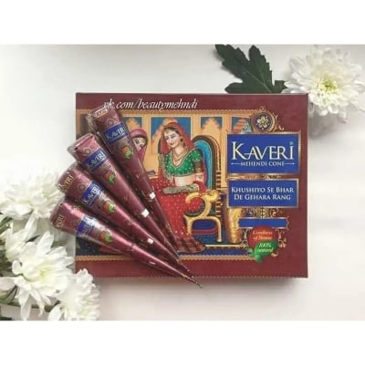 Picture of 100% Orginal 4 PCS Kaveri Mehedi Cone eid 2026