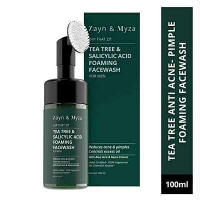 Picture of International Indian Products Zayn & Myza Tea Tree & Salicylic Acid Foaming Face Wash