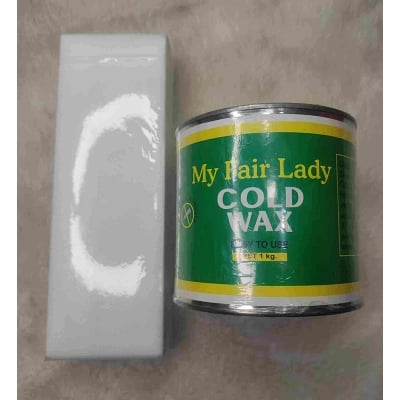 Picture of My Fair Lady Cold Wax Easy To Use 200ml Body Hair Removal with WAX Paper 80pcs Combo