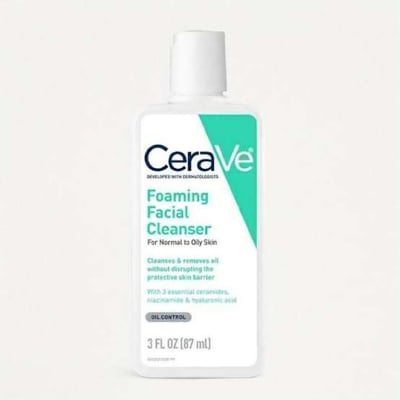 Picture of CeraVe Foaming Facial Cleanser For Normal To Oily Skin 87ml