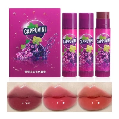 Picture of CAPPUVINI 3pcs Set Grape Tinted Lip Balm-3PCS
