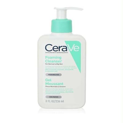 Picture of CeraVe Foaming Cleanser for Normal to Oily Skin with Niacinamide and 3 Essential Ceramides 236ml