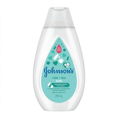 Picture of Johnson’s Milk + Rice Hair And Body Baby Bath, 100 ml