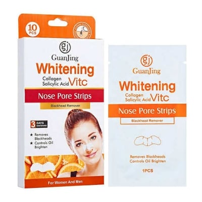 Picture of Guanjing Vitamin C Salicylic acid Deep Cleansing Nose Strips Pore Strips For Blackhead Removal Peel Off Mask