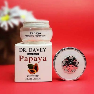Picture of Dr. Davey Papaya Whitening Night Cream for Face And Neck Skin Brightening And Lightening Treatment