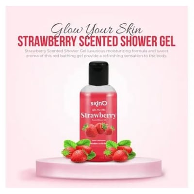 Picture of SKINO STRAWBERRY SCENTED SHOWER GEL 220ML (made in bangladesh)
