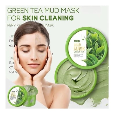 Picture of Fenyi MATCHA deep cleansing mud cream green tea oil-control skin care mask - 100g