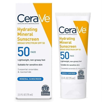 Picture of CeraVe 100% Mineral Sunscreen SPF 50 (USA)