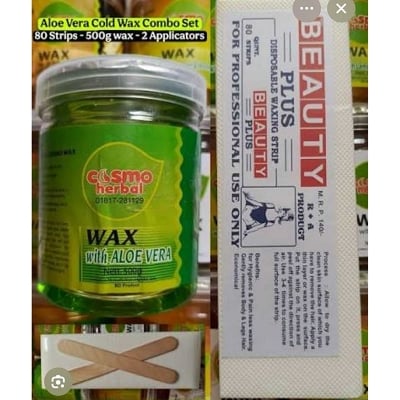 Picture of Cosmo Herbal Waxing Strip 80 pic + Aloe Vera Wax 500gm