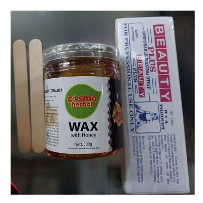 Picture of Cosmo Herbal Waxing Strip 80 pic + Honey Wax 500gm