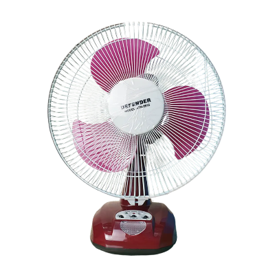 Picture of Defender KN-2912 Rechargeable Fan AC/DC with LED Multi-Function 12" Maroon
