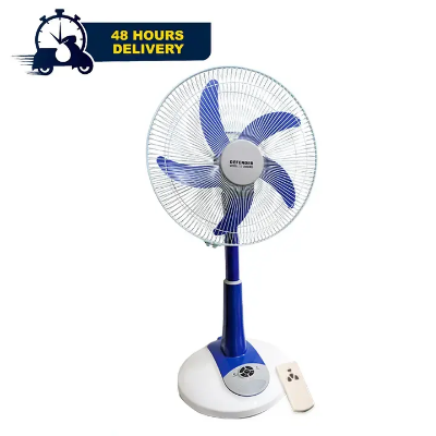 Picture of Defender TS-2986HRS China Fittings Rechargeable Fan AC-DC with LED Multi-Function - 16 Inch - Blue