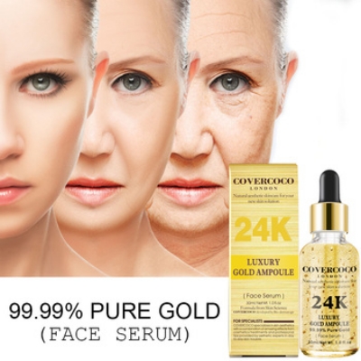 Picture of Luxury Anti Wrinkle Anti-aging Natural Lifting Moisturizing Face Lift Essential Oil 24k Gold Serum-30ml