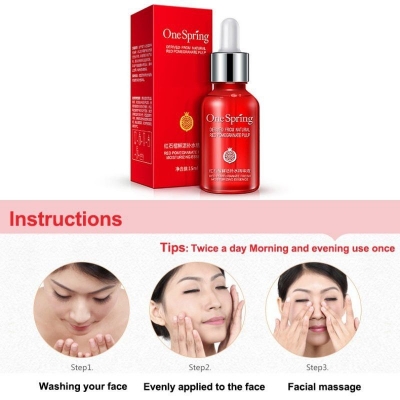 Picture of One Spring Red Pomegranate moisturizing skin care serum-15ml