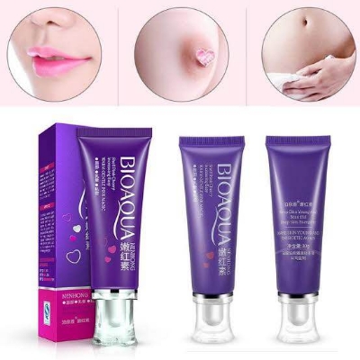 Picture of Bioaqua Pink Cherry Lip Private Part Nipple Bleaching Whitening Pinkish Cream - 30 gm