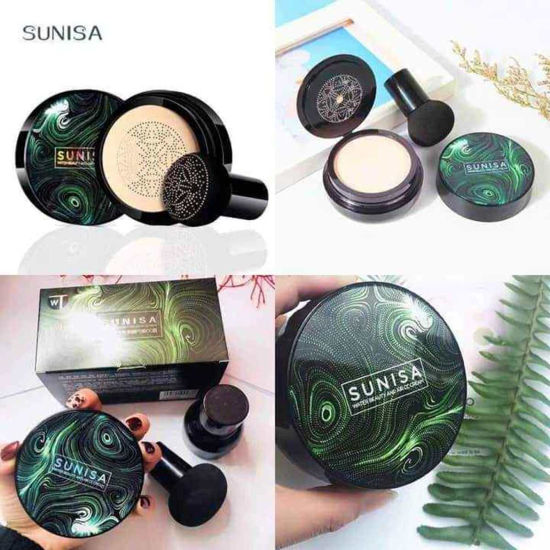 Picture of SUNISA New Mushroom Head Make up Air Cushion Moisturizing Foundation Air-permeable Natural Brightening Makeup BB Cream - Foundation