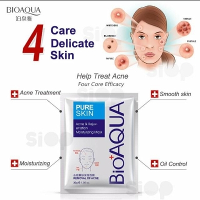 Picture of BIOAQUA PURE SKIN ACNE FACE SHEET MASK- 30GM