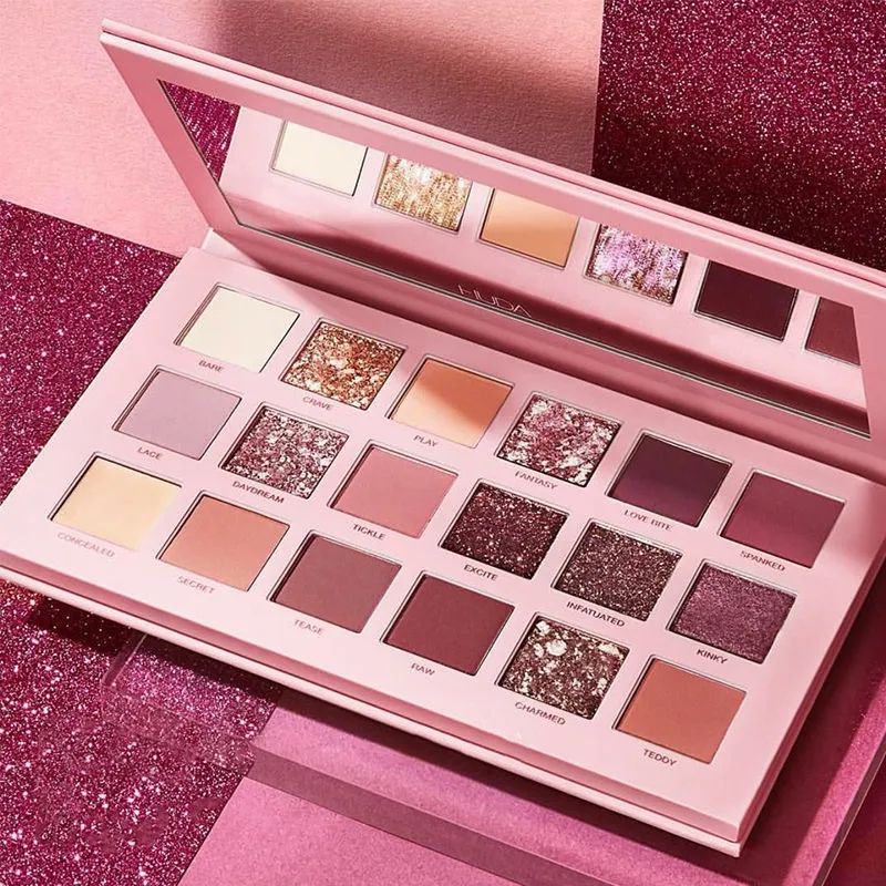 Picture of 18 Colors Eyeshadow Palette Rose Palette Matte Eyeshadow Glitter Palette Make Up Set Beauty Matte
