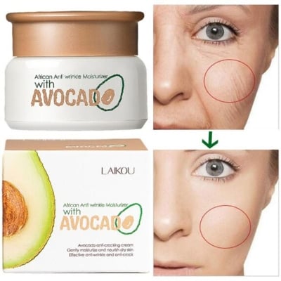 Picture of LAIKOU African Anti-Wrinkle Moisturizer With Avocado Improve The Dry Skin Deep Hydrating Face Cream Skin Care- 35gm