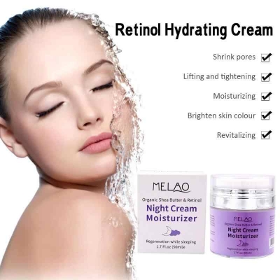 Picture of MELAO Organic Retinol Moisturizer Nourishing Night Cream Hyaluronic Anti-wrinkle Skin Care -50gm