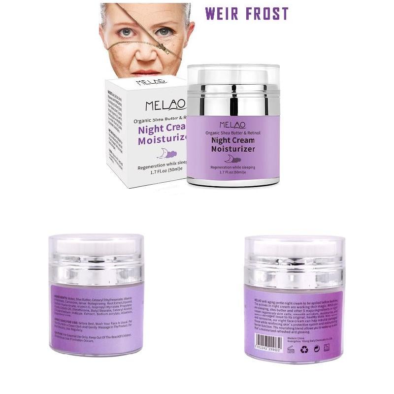 Picture of MELAO Organic Retinol Moisturizer Nourishing Night Cream Hyaluronic Anti-wrinkle Skin Care -50gm