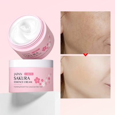 Picture of LAIKOU Japan Sakura Essence Cream Whitening Anti-aging Skin Rejuvenating Moisturizer- 60gm