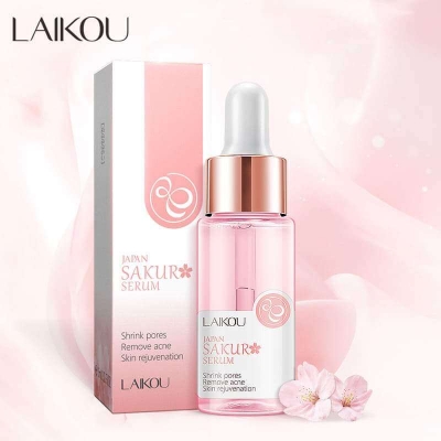 Picture of LAIKOU Sakura Skin Care Set Face Cleanser 50g + Sakura Serum 17ml + Face Cream 25g Brightening Set-3pcs