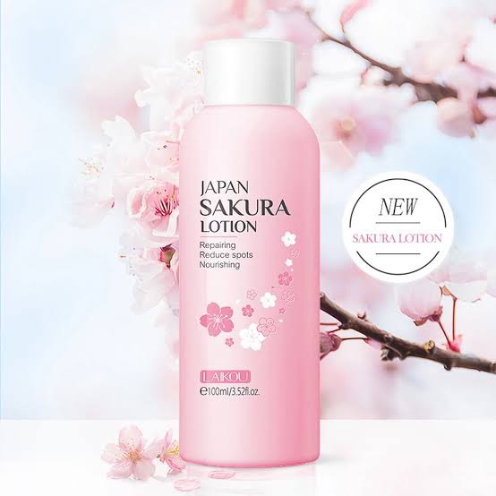 Picture of LAIKOU Sakura Face Skin Care Set Moisturizing Nourishing Serum Soothing Whitening Repairing Anti-Wrinkle Beauty Makeup Set- 8Pcs