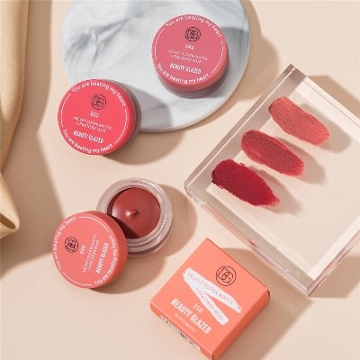 Picture of Beauty Glazed Velvet Matte Lipstick Mud Moisturize Waterproof Long Lasting Double Use For Lip And Cheek-302