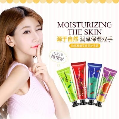 Picture of BIOAQUA Fruits Hand Cream Sets Moisturizing Sakura Hands Cream Anti-chapping Nourishing Repairing Handcream Hand Skin Care-5PCS