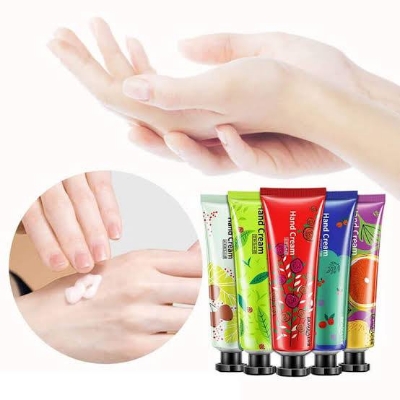 Picture of BIOAQUA Fruits Hand Cream Sets Moisturizing Sakura Hands Cream Anti-chapping Nourishing Repairing Handcream Hand Skin Care-5PCS